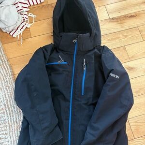 Black Karbon Jacket with Blue Accents